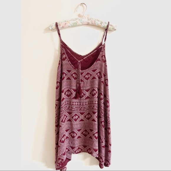 Red Elephant Tank Dress - Picture 2 of 4